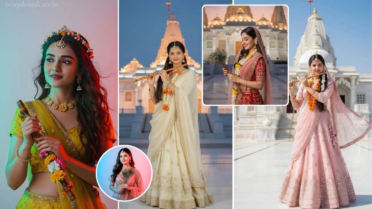 Girl Radha Style AI Photo Image Prompt